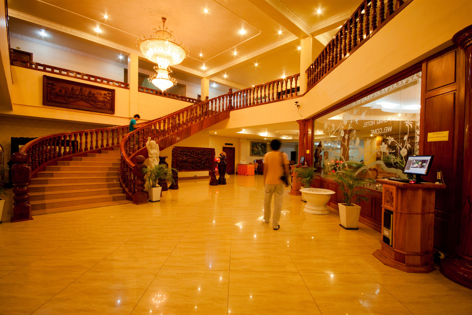 Golden Sand Hotel Sihanoukville Interior foto